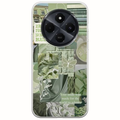 Aesthetic Green Xiaomi Poco C75 4G Flexible TPU (Διάφανη Σιλικόνη)