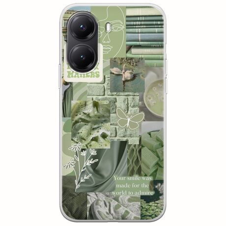 Aesthetic Green Xiaomi Poco X7 Pro 5G Flexible TPU (Διάφανη Σιλικόνη)