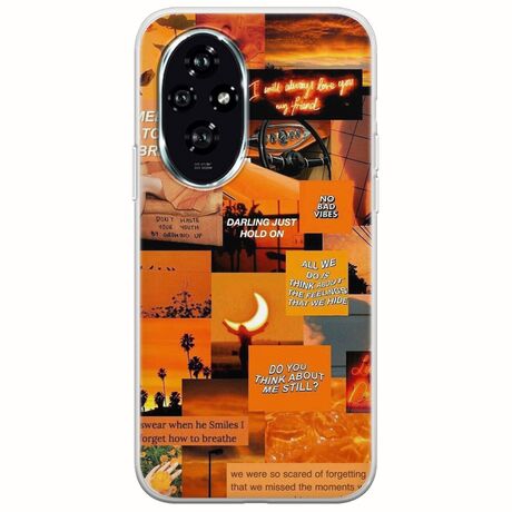 Aesthetic Orange Honor 200 5G Flexible TPU (Διάφανη Σιλικόνη)