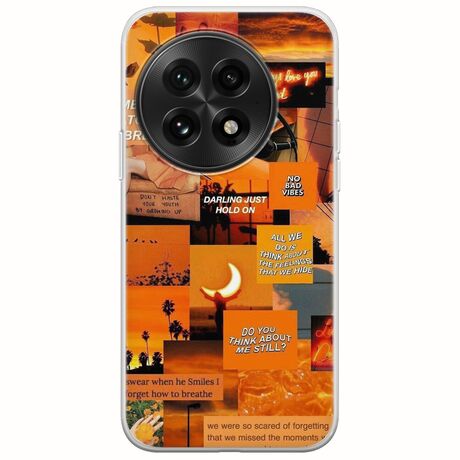 Aesthetic Orange OnePlus 13 5G Flexible TPU (Διάφανη Σιλικόνη)