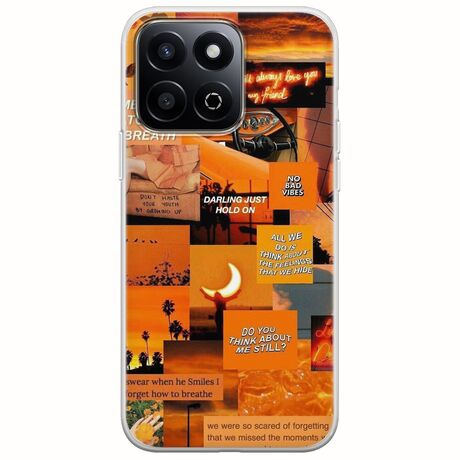 Aesthetic Orange Honor 200 Smart 5G Flexible TPU (Διάφανη Σιλικόνη)
