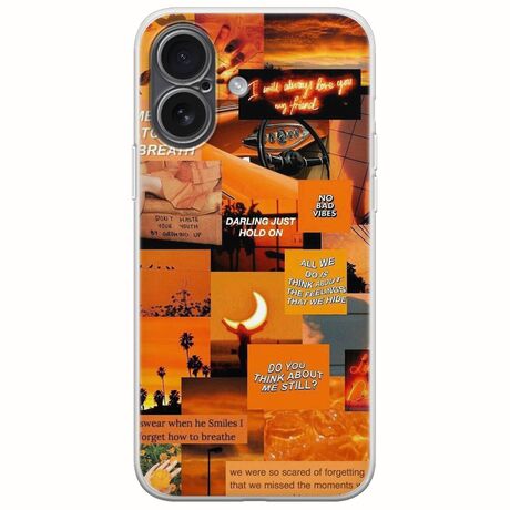 Aesthetic Orange iPhone 17 Flexible TPU (Διάφανη Σιλικόνη)
