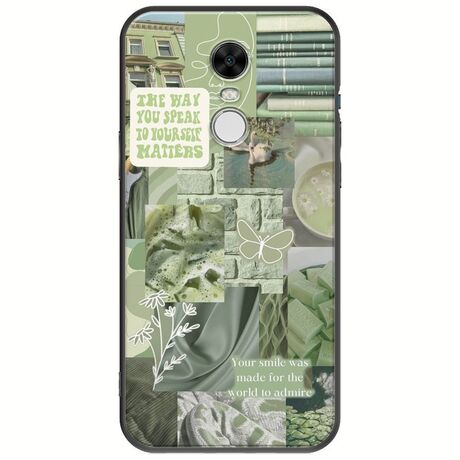 Aesthetic Green Xiaomi Redmi Note 4 / Note 4X Black TPU (Μαύρη Σιλικόνη)