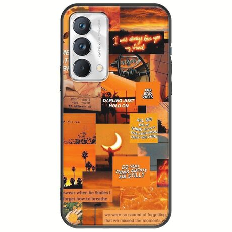 Aesthetic Orange Realme GT Master Edition Black TPU (Μαύρη Σιλικόνη)