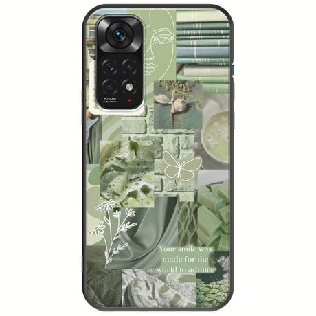 Aesthetic Green Xiaomi Redmi Note 11 / 11s Black TPU (Μαύρη Σιλικόνη)