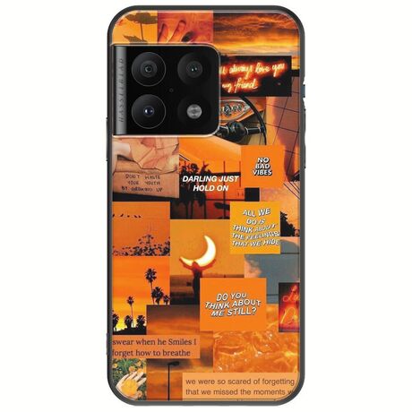 Aesthetic Orange OnePlus 10 Pro Black TPU (Μαύρη Σιλικόνη)