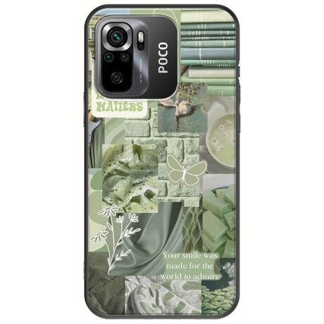 Aesthetic Green Xiaomi Poco M5s Black TPU (Μαύρη Σιλικόνη)