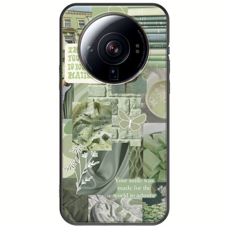 Aesthetic Green Xiaomi 12S Ultra Black TPU (Μαύρη Σιλικόνη)