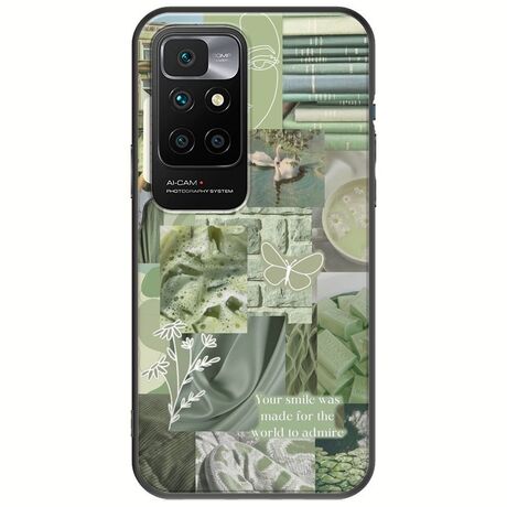 Aesthetic Green Xiaomi Redmi 10 2022 Black TPU (Μαύρη Σιλικόνη)