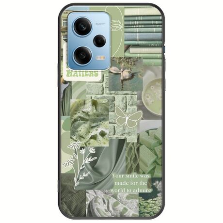 Aesthetic Green Xiaomi Redmi Note 12 4G Black TPU (Μαύρη Σιλικόνη)