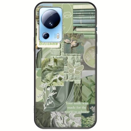 Aesthetic Green Xiaomi 13 Lite 5G Black TPU (Μαύρη Σιλικόνη)