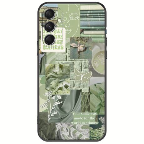 Aesthetic Green Samsung Galaxy M34 5G Black TPU (Μαύρη Σιλικόνη)