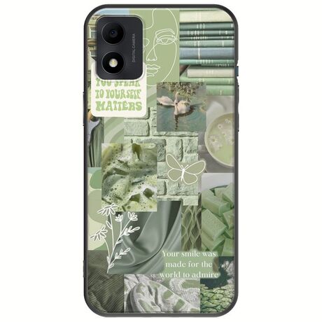 Aesthetic Green TCL 305i Black TPU (Μαύρη Σιλικόνη)