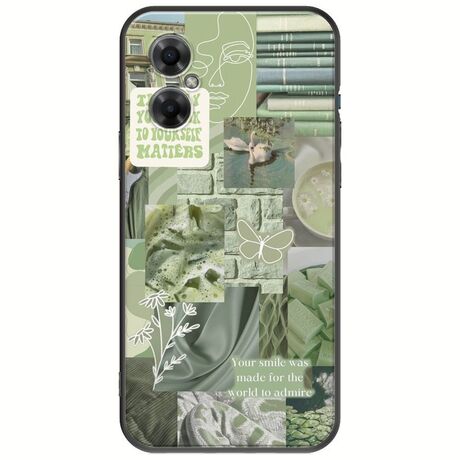 Aesthetic Green Xiaomi Poco M4 5G Black TPU (Μαύρη Σιλικόνη)