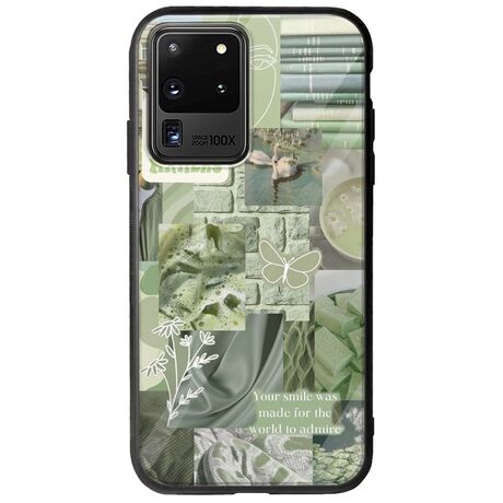 Aesthetic Green Samsung Galaxy S20 Ultra Groove TPU (Tempered Glass και TPU)