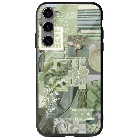 Aesthetic Green Samsung Galaxy S23 Plus 5G Groove TPU (Tempered Glass και TPU)