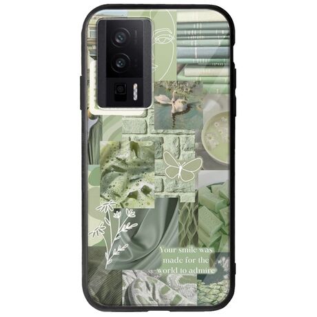 Aesthetic Green Xiaomi Poco F5 Pro 5G Groove TPU (Tempered Glass και TPU)