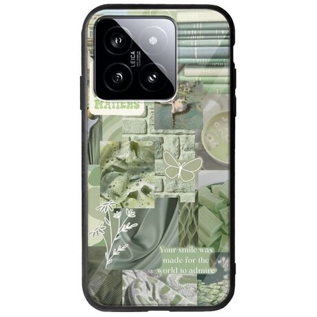 Aesthetic Green Xiaomi 14T 5G Groove TPU (Tempered Glass και TPU)