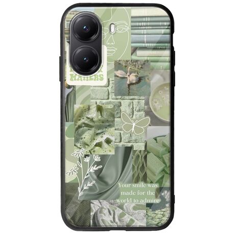 Aesthetic Green Xiaomi Poco X7 Pro 5G Groove TPU (Tempered Glass και TPU)