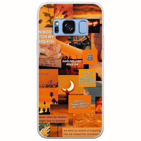 Aesthetic Orange Samsung Galaxy S8 Flexible TPU (Διάφανη Σιλικόνη)