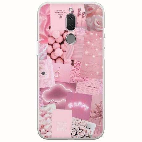 Aesthetic Pink Huawei Mate 10 Lite Flexible TPU (Διάφανη Σιλικόνη)