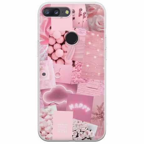 Aesthetic Pink OnePlus 5T Flexible TPU (Διάφανη Σιλικόνη)