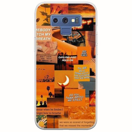 Aesthetic Orange Samsung Galaxy Note 9 Flexible TPU (Διάφανη Σιλικόνη)