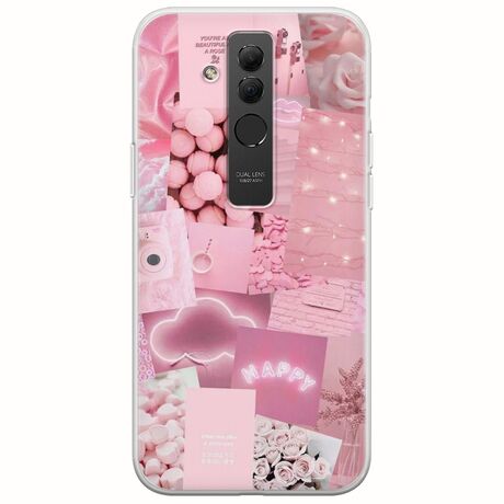 Aesthetic Pink Huawei Mate 20 Lite Flexible TPU (Διάφανη Σιλικόνη)
