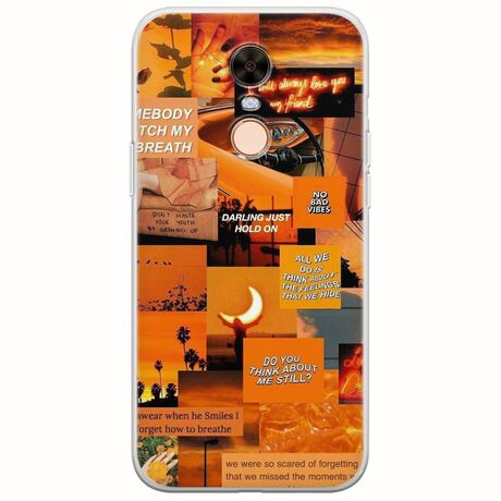 Aesthetic Orange Xiaomi Redmi 5 Flexible TPU (Διάφανη Σιλικόνη)