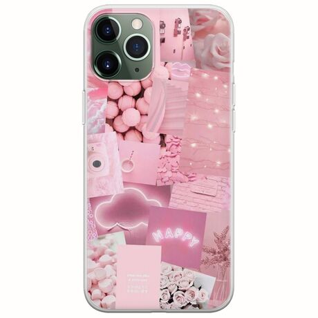 Aesthetic Pink iPhone 11 Pro Flexible TPU (Διάφανη Σιλικόνη)