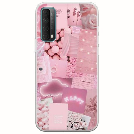 Aesthetic Pink Huawei P Smart 2021 Flexible TPU (Διάφανη Σιλικόνη)
