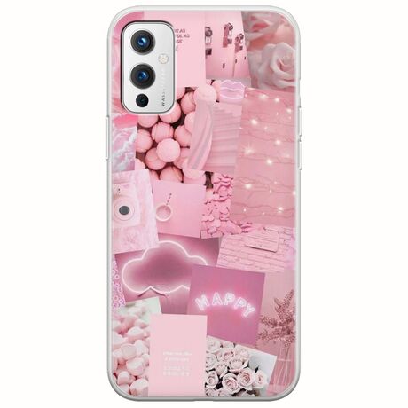 Aesthetic Pink OnePlus 9 Flexible TPU (Διάφανη Σιλικόνη)