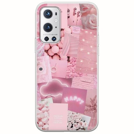 Aesthetic Pink OnePlus 9 Pro Flexible TPU (Διάφανη Σιλικόνη)