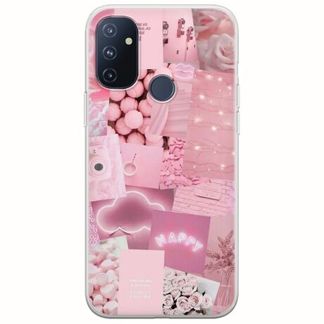 Aesthetic Pink OnePlus N100 Flexible TPU (Διάφανη Σιλικόνη)