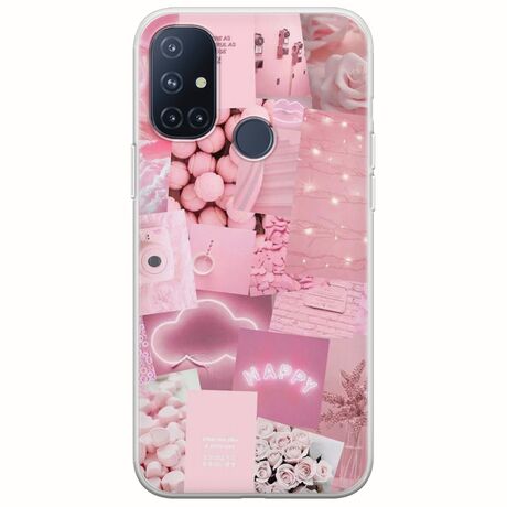 Aesthetic Pink OnePlus N10 5G Flexible TPU (Διάφανη Σιλικόνη)