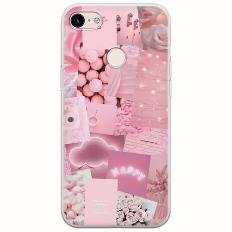 Aesthetic Pink Google Pixel 3 Flexible TPU (Διάφανη Σιλικόνη)