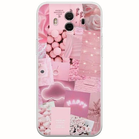 Aesthetic Pink Huawei Mate 10 Flexible TPU (Διάφανη Σιλικόνη)
