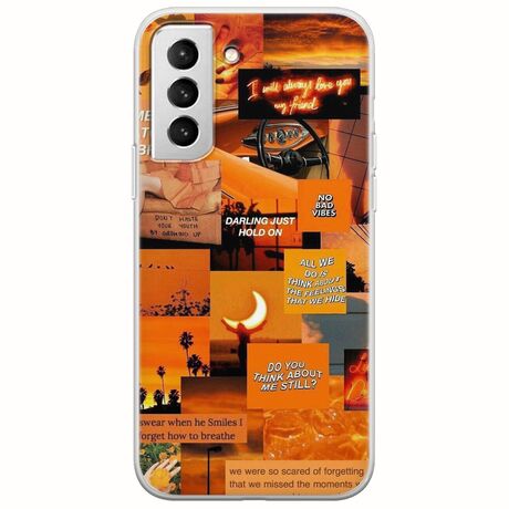 Aesthetic Orange Samsung Galaxy S22 Plus Flexible TPU (Διάφανη Σιλικόνη)
