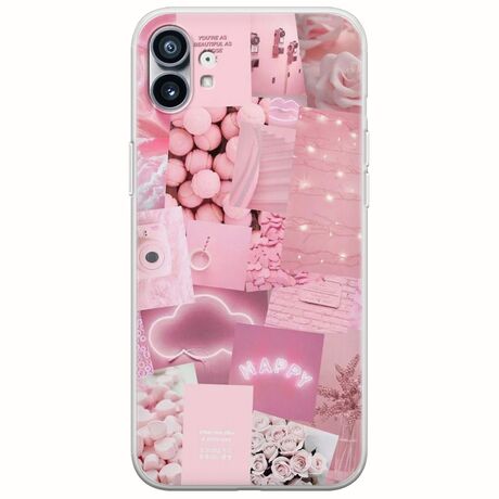 Aesthetic Pink Nothing Phone (1) Flexible TPU (Διάφανη Σιλικόνη)