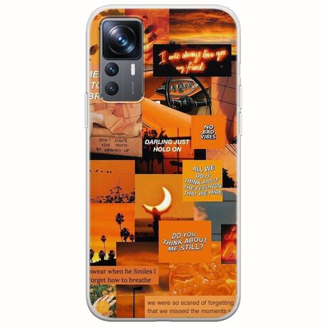 Aesthetic Orange Xiaomi 12T / 12T Pro Flexible TPU (Διάφανη Σιλικόνη)