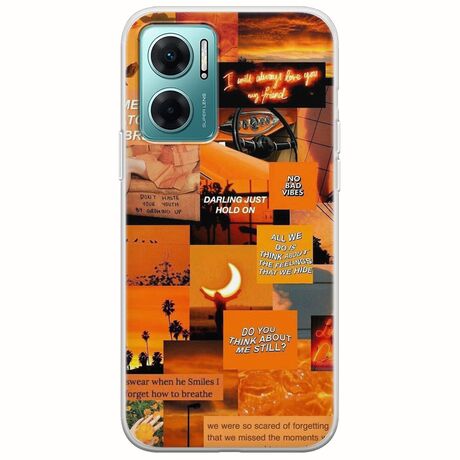Aesthetic Orange Xiaomi Redmi 10 5G Flexible TPU (Διάφανη Σιλικόνη)