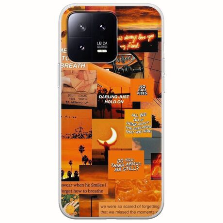 Aesthetic Orange Xiaomi 13 5G Flexible TPU (Διάφανη Σιλικόνη)