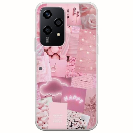 Aesthetic Pink Honor 200 Lite 5G Flexible TPU (Διάφανη Σιλικόνη)