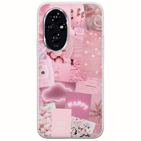 Aesthetic Pink Honor 200 5G Flexible TPU (Διάφανη Σιλικόνη)