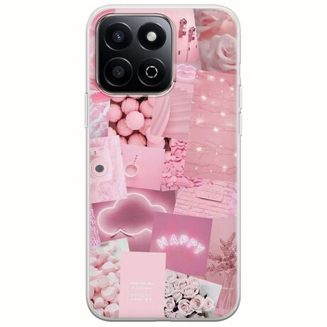 Aesthetic Pink Honor 200 Smart 5G Flexible TPU (Διάφανη Σιλικόνη)