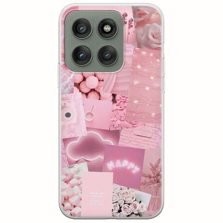 Aesthetic Pink Motorola Edge 60 Fusion 5G Flexible TPU (Διάφανη Σιλικόνη)
