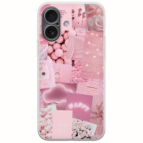 Aesthetic Pink iPhone 17 Flexible TPU (Διάφανη Σιλικόνη)