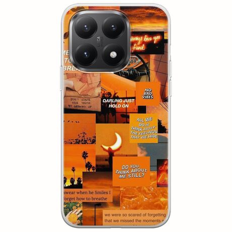 Aesthetic Orange Xiaomi 15T 5G Flexible TPU (Διάφανη Σιλικόνη)