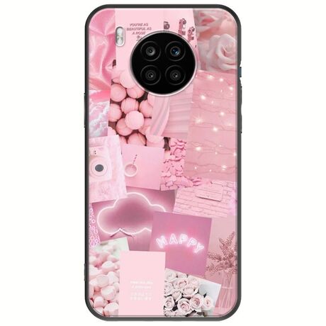 Aesthetic Pink Honor 50 Lite Black TPU (Μαύρη Σιλικόνη)