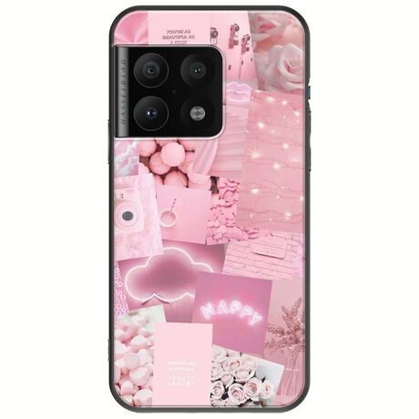 Aesthetic Pink OnePlus 10 Pro Black TPU (Μαύρη Σιλικόνη)